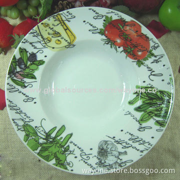 Stock lots for Maxwell Williams A grade 12" porcelain pasta plate, round shape 5 designs workable